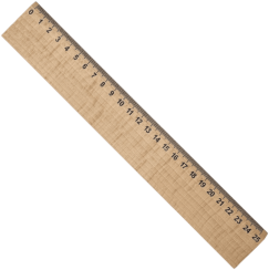Dřevěné pravítko 25 cm