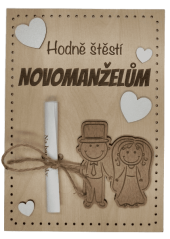 Blahopřání novomanželům - bílé
