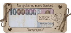 Dřevěné přání - Milion korun Dřevěné přání - Milion korun