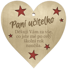 Srdíčko Paní učitelce Srdíčko Paní učitelce