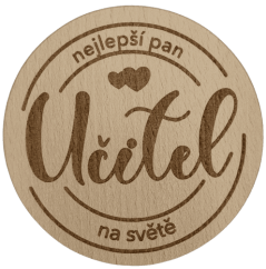 Podtácek kulatý - Nejlepší pan učitel