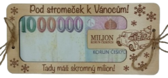 Přání k Vánocům - Milion korun