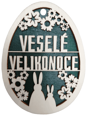 Velikonoční vajíčko - Veselé Velikonoce - zelené