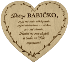 Smuteční srdíčko babičce
