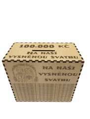 Škrtací pokladnička - Na naši vysněnou svatbu