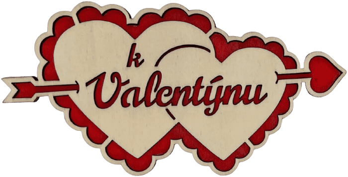 Valentýnská srdce se šípem - K Valentýnu
