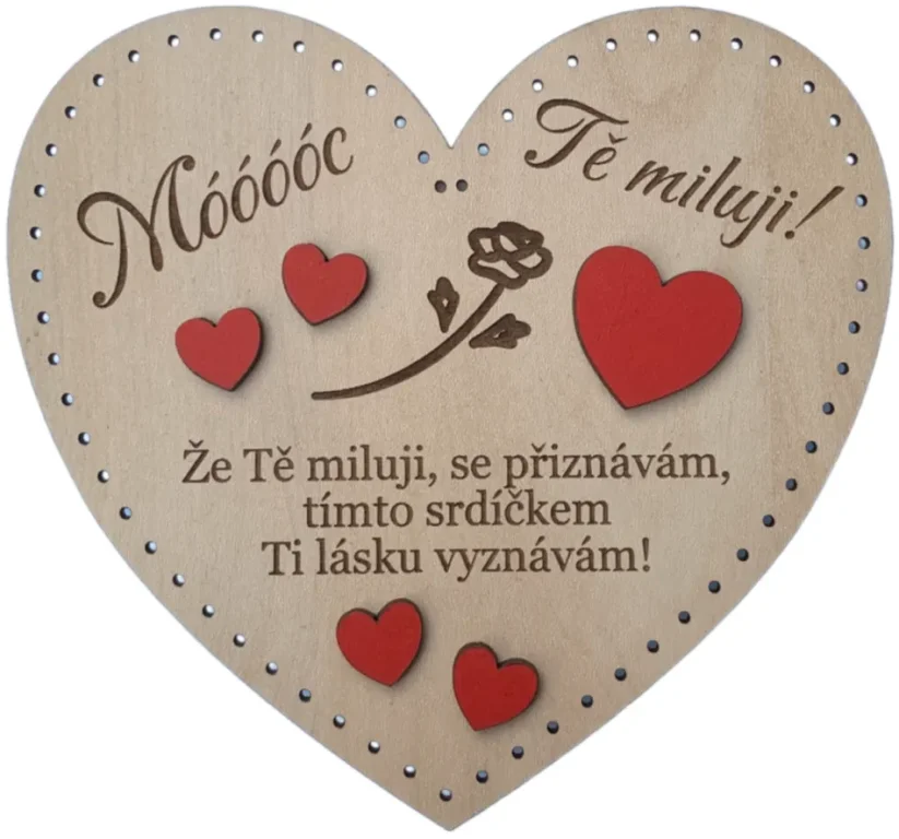 Valentýnské srdce - Moc Tě miluji