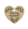 Srdíčko do kytice Všechno nejlepší!