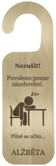 Cedulka na kliku se jménem 2