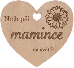 Srdíčko do kytice mamince Srdíčko do kytice mamince