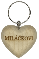Přívěsek srdíčko - Miláčkovi