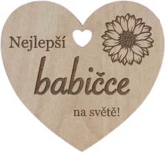 Srdíčko do kytice babičce Srdíčko do kytice babičce
